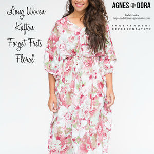NWT Agnes & Dora Long Woven Kaftan Forget Frets
